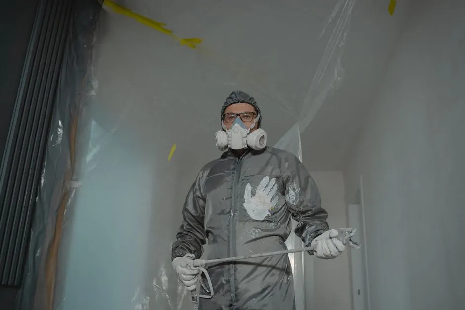 British Spray Foam Co technician on site